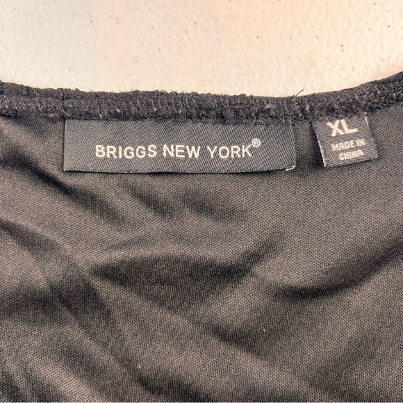 Briggs New York Black Lace Twist Front Top XL - Picture 6 of 11